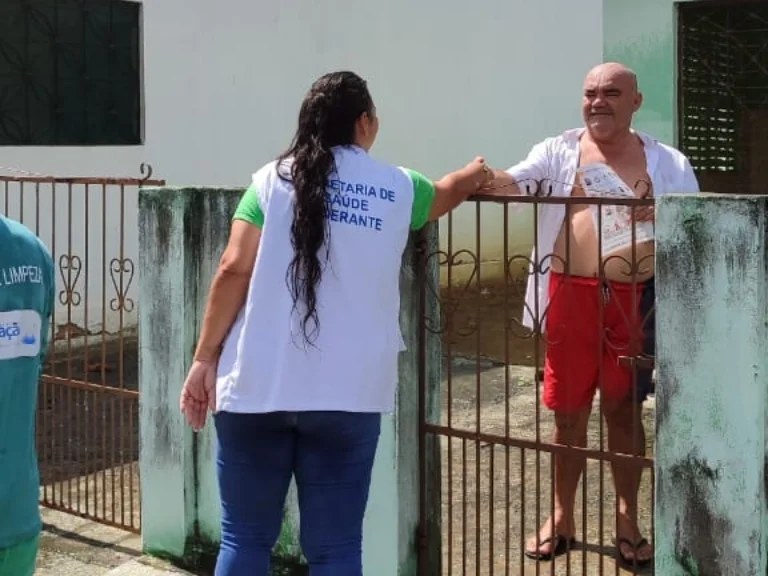 Secretaria de Saúde realiza ação de combate à dengue em Marcação
